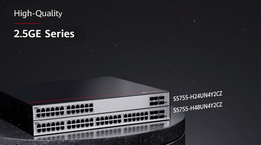CloudEngine S5755-H series high-quality 2.5GE switches